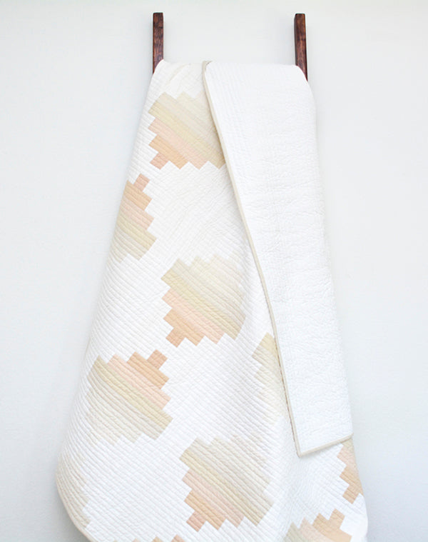 Neutral Courthouse Steps Free Quilt Pattern Now Available