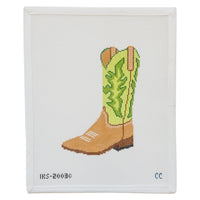 Cowboy Boot Ornament - Green