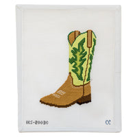 Cowboy Boot Ornament - Green
