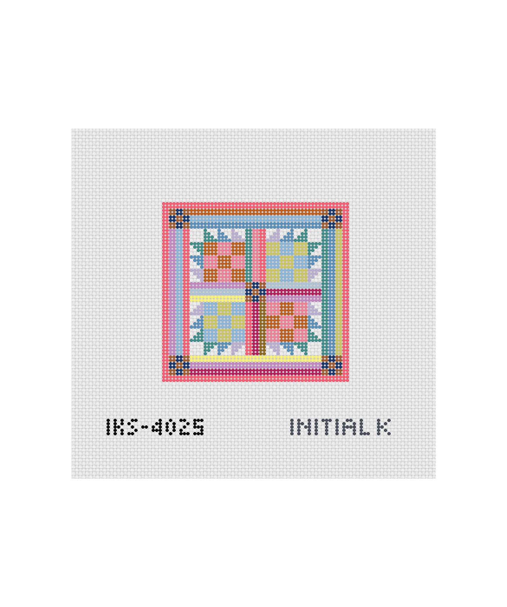 Goldie Mini Needlepoint Canvas – Initial K Studio