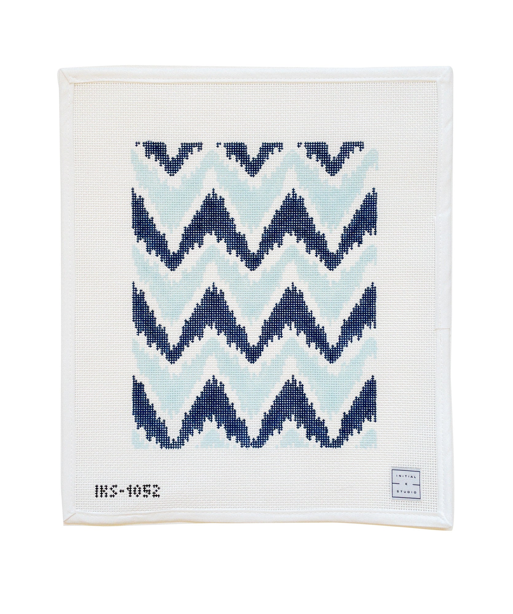 IKat Needlepoint Canvas Initial K Studio Ikat needlepoint canvas initial k studio