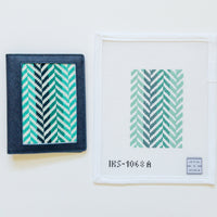 Herringbone Passport - Turquoise