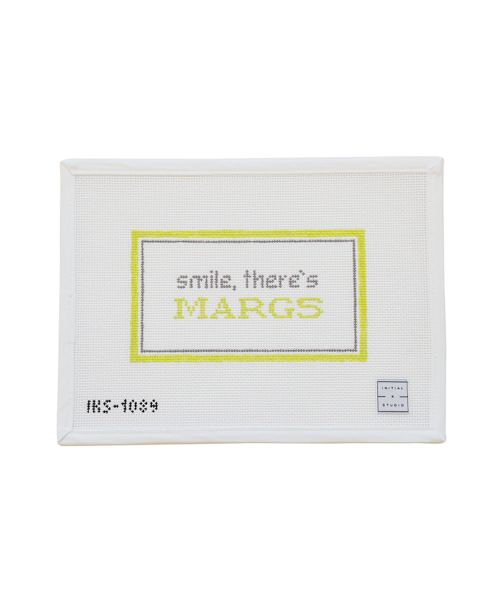 Margs needlepoint canvas initial k studio