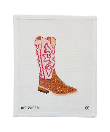 Pink Cowboy Boot Ornament