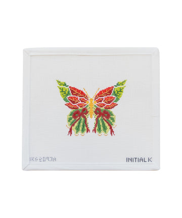 Poinsettia Butterfly Ornament