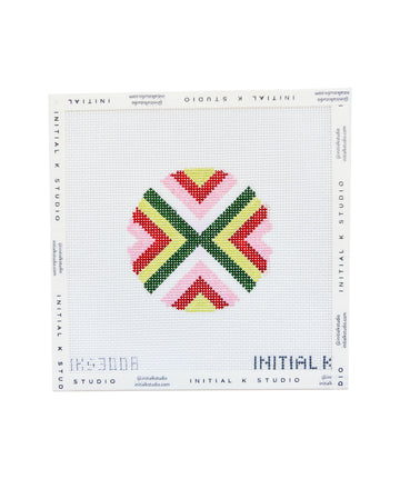 Merry Stripe Round Ornament
