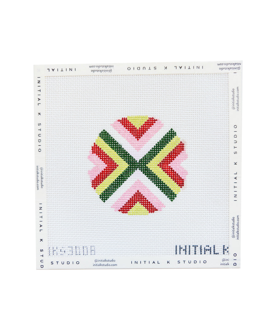 Merry Stripe Round Ornament