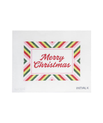 Merry Christmas Stripe Tray