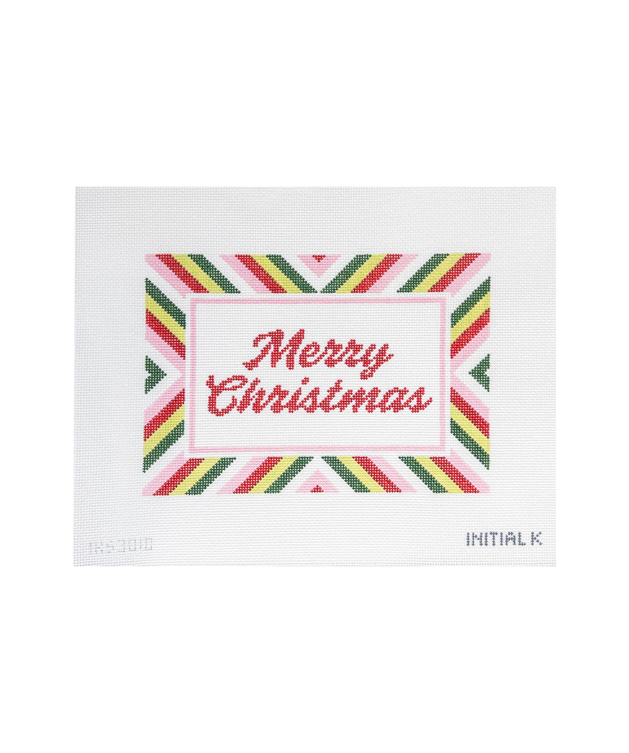 Merry Christmas Stripe Tray