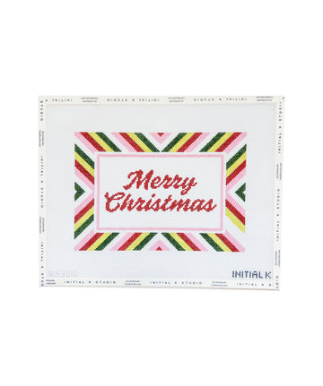 Merry Christmas Stripe Tray