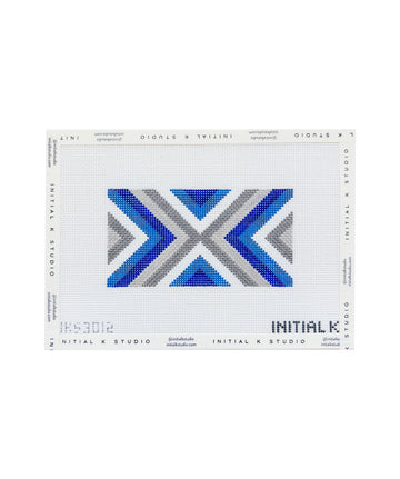 Blue Grey Stripes Mini