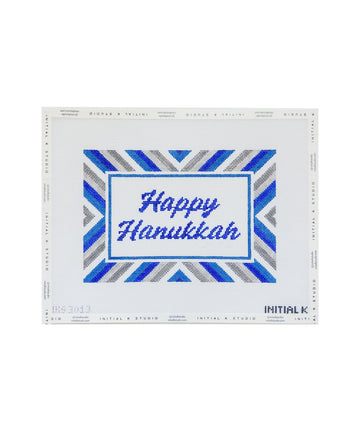Happy Hanukkah Stripe Tray