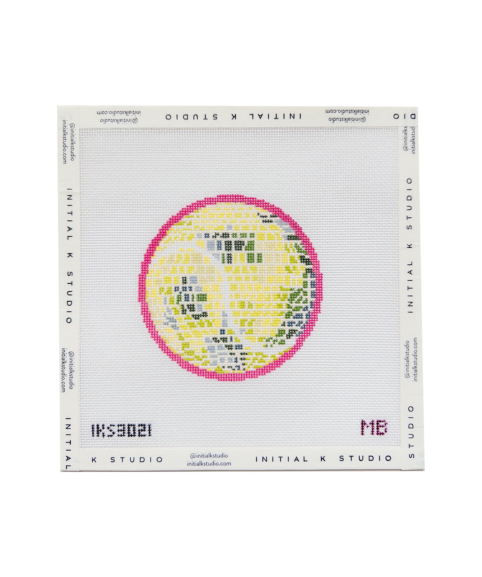 Disco Tennis Needlepoint Ornament by Megan Bowdon – Initial K Studio