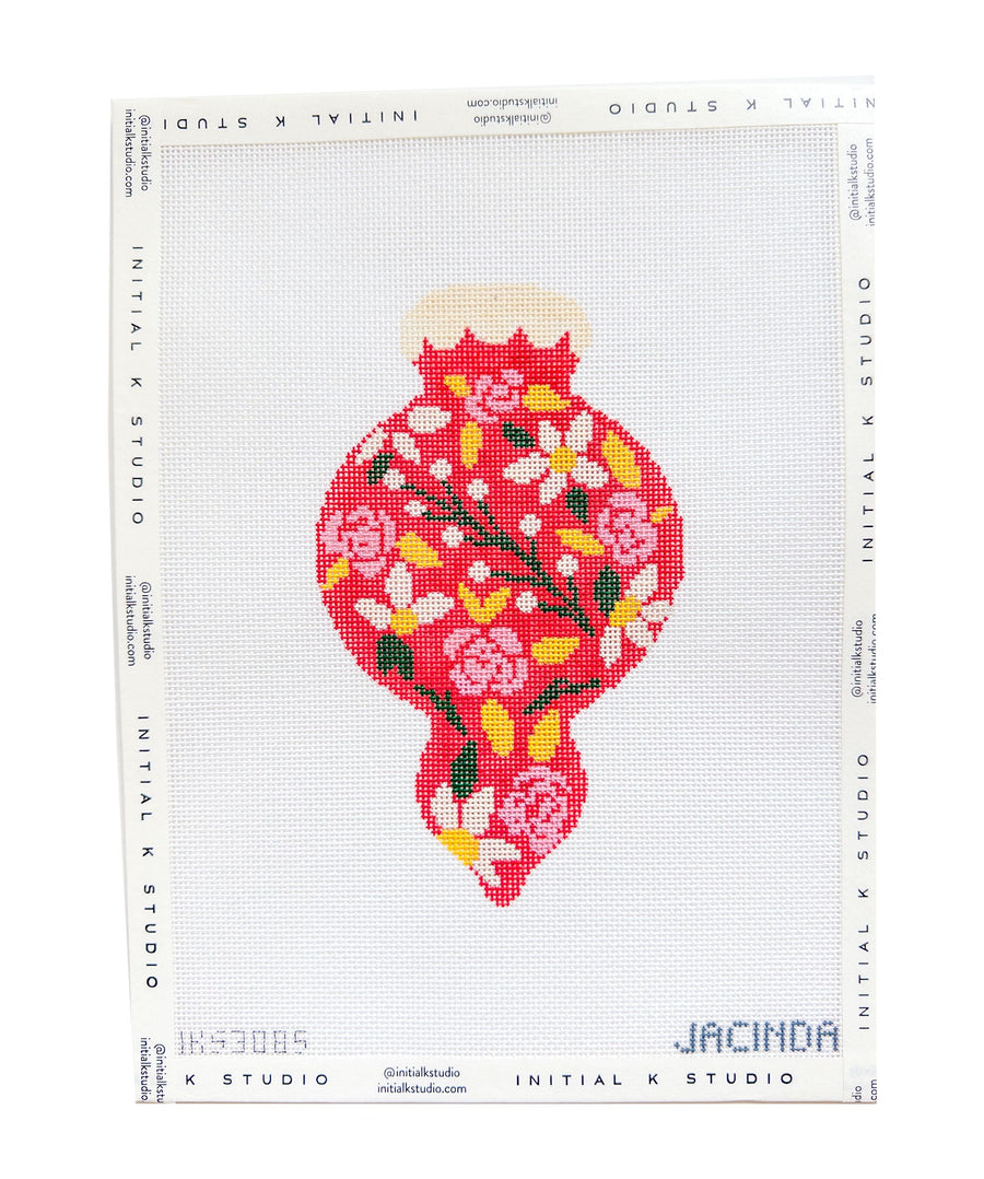 Red Holiday Flowers Ornament