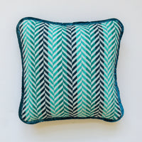 Herringbone Pillow - Turquoise