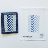 Herringbone Passport - Blue