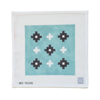 Meander Canvas - Mint Green