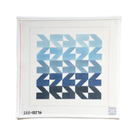 Modern Waves Canvas - Blue